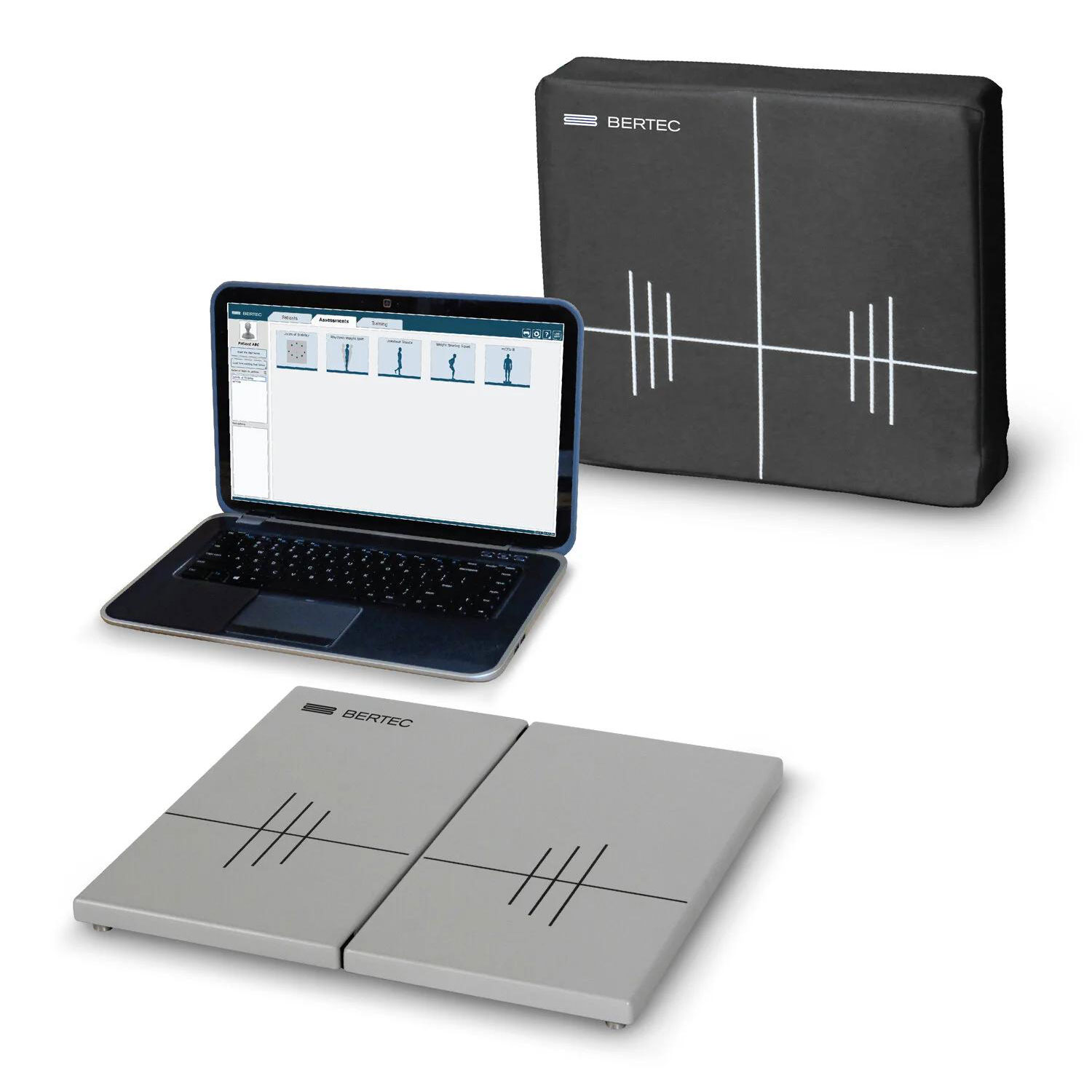 Bertec Force Plates 固定测力台与便携式测力台 步态、平衡和性能分析设计 测力台 测力楼梯