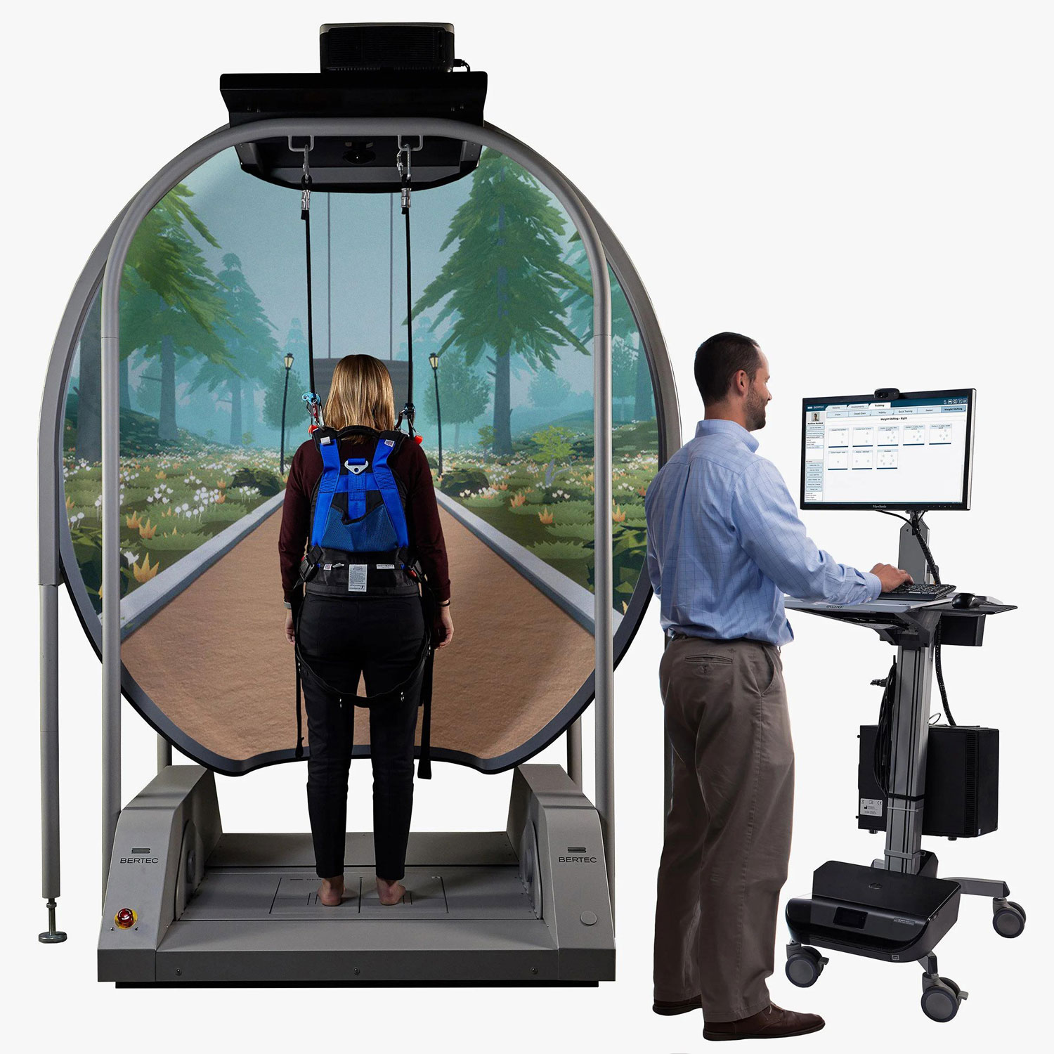 Bertec 智能动态姿势描记法 沉浸式虚拟现实训练 视觉刺激（CDP/IVR）