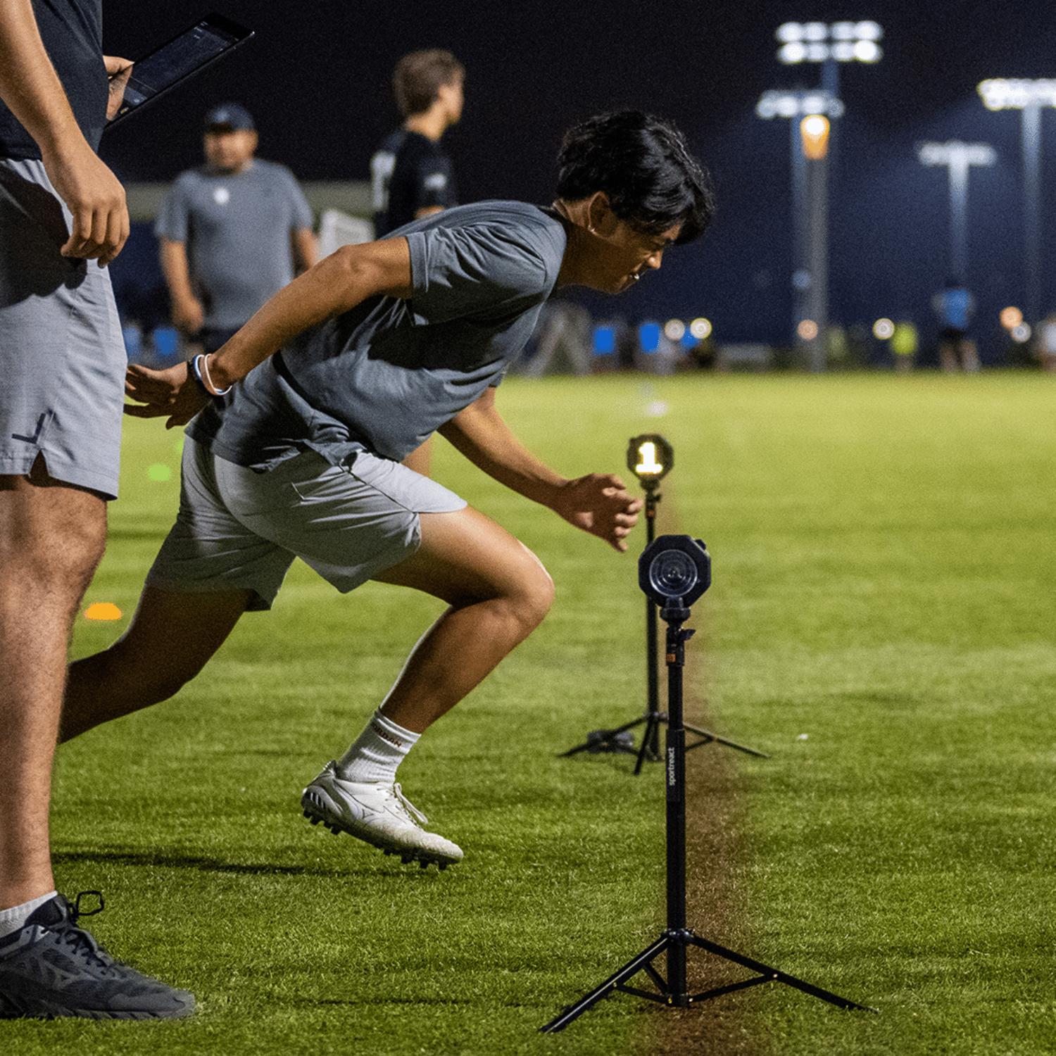 Sportreact 激光计时门和智能反应灯结合 运动反应敏捷套装 速度测试计时门
